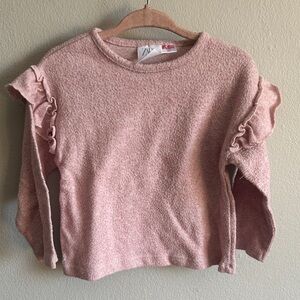 Zara Ruffle Sleeve Top